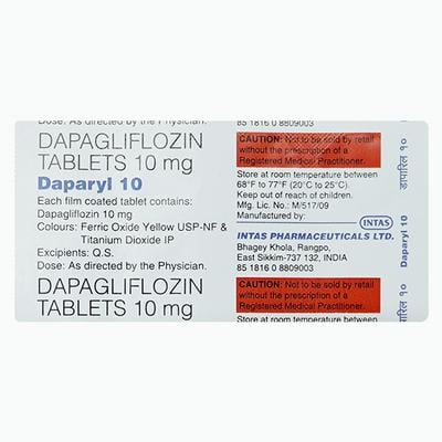 DAPARYL 10 Tablet 10's - Diabetes-Ant