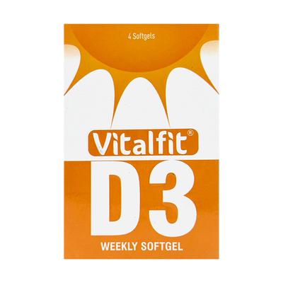 VITALFIT D3 Softgel Capsule 4's - Supplements-Vit