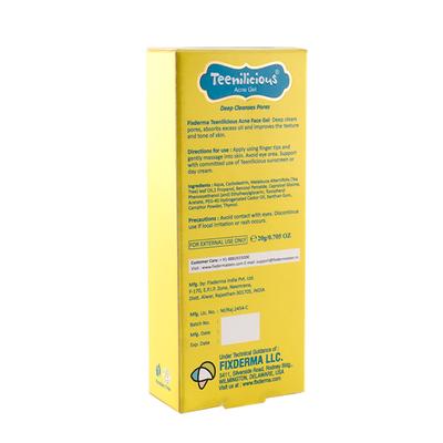 Fixderma Teenilicious Acne Face Gel 20 gm - Face Gels