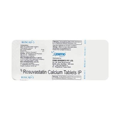 ROSCAD 5 Tablet 10's - High Cholesterol-Dys