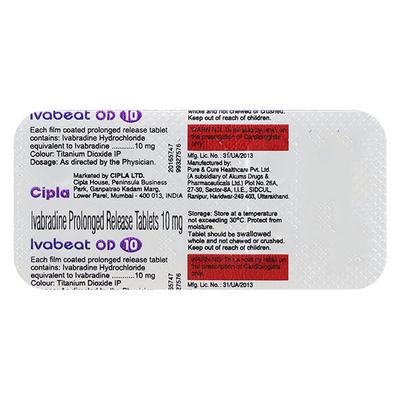 IVABEAT OD 10 Tablet 10's - Angina