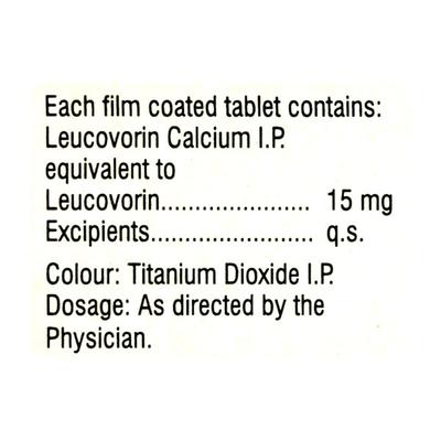 Biovorin 15mg Tablet 10'S - Cancer Oncology-Sup
