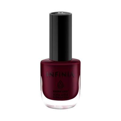 Infinia Wine Single Coat Nail Polish Currant Red 054 12 ml - Nail Polish