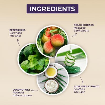 Sanfe Back & Bum Lightening Mask Cream - Aloe Vera & Peach Extrats 100 gm - Masks & Peels