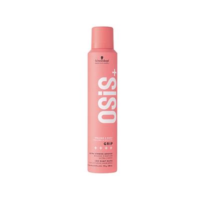 Schwarzkopf Professional OSiS+ Grip Extra Strong Hair Styling Mousse for Volume and Natural Shine, Frizz Control, Vegan, Extra strong Hold for Body and Bounce 200 ml - Clays & Mousses