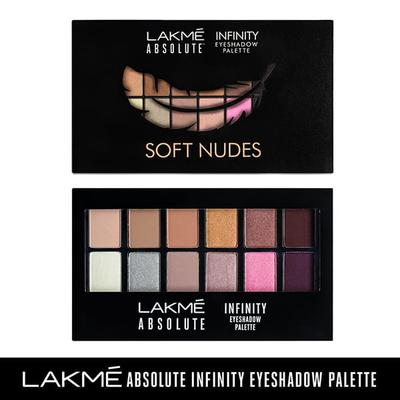 Lakme Absolute Infinity Eye Shadow Palette Soft Nudes 12 Gm - Eye Shadow Palettes