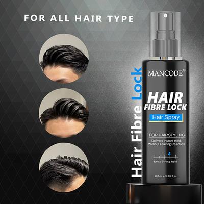 Mancode Hair Fibre Lock Hair Spray For Hair Styling, Lightweight And Delivers Instant Hold 100 ml - Hair Treatment