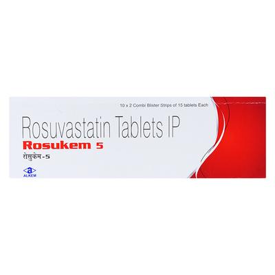 Rosukem 5mg Tablet 15'S - High Cholesterol-Dys