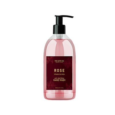 The Love Co. Rose Hand Wash For Moisturized Hand - Gentle Cleanser for Soft Hands - Liquid Hand Soap Suitable for Sensitive Skin 300 ml - Hand Wash & Soaps