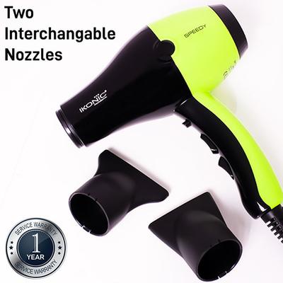Ikonic Professional Speedy Hair Dryer - Black & Green - Hair Dryers