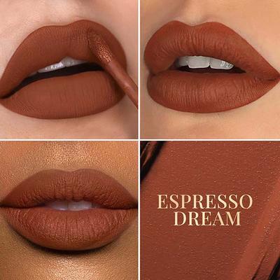 mCaffeine Shades Velvet Blur Matte Liquid Lipstick - 12 Hrs Stay & Lightweight - Espresso Dream 4 ml - Liquid Lipsticks