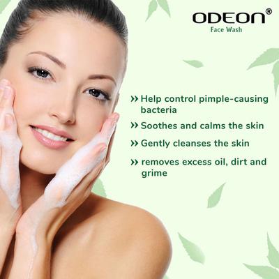 Odeon Face Wash Turmeric + Lemon + Papaya + Neem X 4Pcs 200 ml - Face Wash & Cleansers