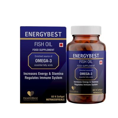HealthBest EnergyBest Fish Oil Softgel Capsule 60's - Multi-Vitamins