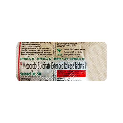 SELOTOL XL 50mg Tablet 10's - Hypertension-Bet
