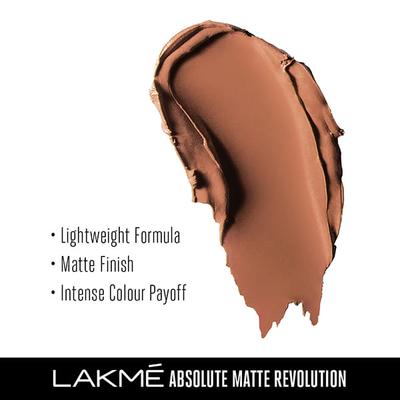 Lakme Absolute Matte Revolution Lip Color 304 Brazen Caramel 3.5 Gm - Lipsticks
