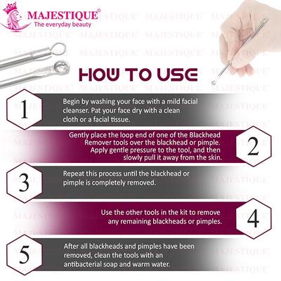 Majestique Blackhead Remover Dual Heads Blackheads Removal 1's - Others