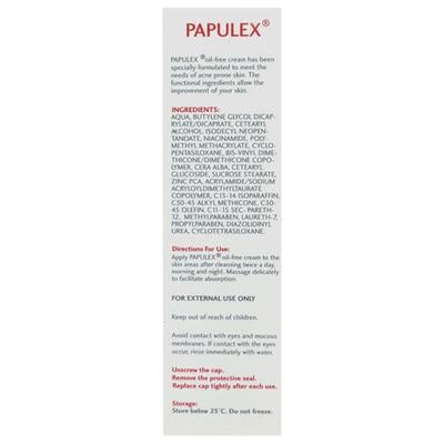 Papulex Cream 15gm - Acne-Acn