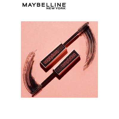 Maybelline New York Total Temptation Masacara, Blackest Black (Washabale) 8.25 gm - Mascaras