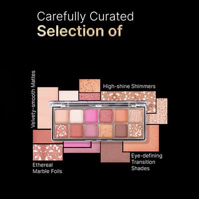 Swiss Beauty Select 12 Shades Eyeshadow Palette, Mattes + Shimmers + Metallics Slow Days 10 gm - Eye Shadow Palettes