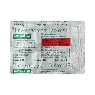 Levipil 1gm Tablet 10'S - Epilepsy/Convulsion-Ant