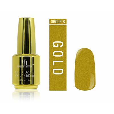 Half N Half Mirror Nail Polish,NP-06 B - Gold 18ml - Nail Polish