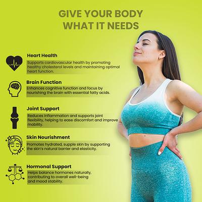 Aesthetic Nutrition Omega 3 6 9 Softgels Triple Omega Formula With Evening Primrose, Fish Oil, And Pumpkin Seed Oil For Heart, Skin 60 Softgels 1's - Omega Fish Oil Fatty Acids