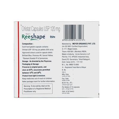 Reeshape 120mg Capsule 15'S - Obesity