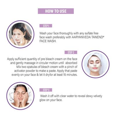 Aryanveda Tanend Bleach Cream For All Skin Types (Pack of 2) 40 gm - Bleach