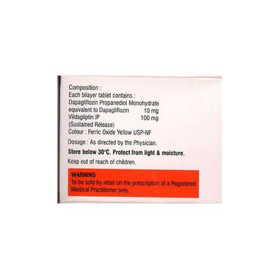 DAPAFOR V 10/100 Tablet 10's - Diabetes-Ant