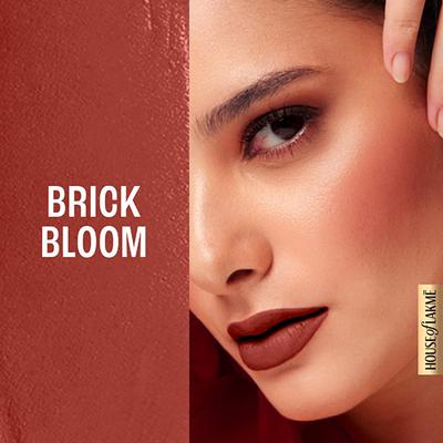 Lakme Double Duty Lip & Cheek Mousse Matte Lipstick & Soft Blush, Brick Bloom, 9gm - Lipsticks