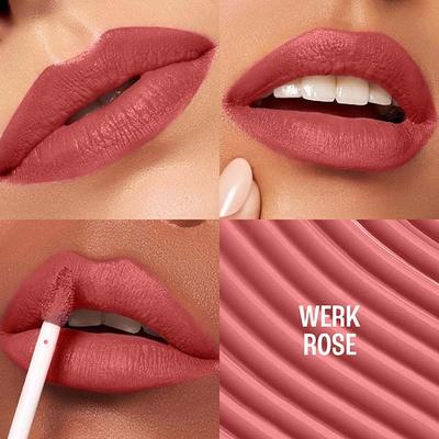 Lakme 9to5 Hya Matte, Werk Rose, Hydrating Liquid Lipstick with Hyaluronic Acid 5.3 ml - Liquid Lipsticks