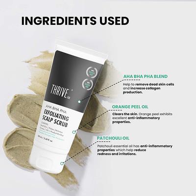 Thriveco Aha Bha Pha Exfoliating Scalp Scrub 100 ml - Hair Serums