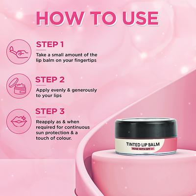 ENN Moisturising Rose Tinted Lip Balm With SPF++ 7 gm - Lip Balms