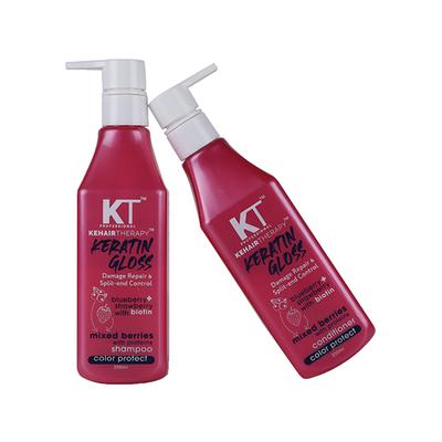 Kehairtherapy Keratin Gloss Shampoo & Conditioner (Pack Of 2) 500 ml - Straight Hair