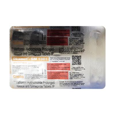 OKAMET GM 1001 Tablet 10's - Diabetes-Ant