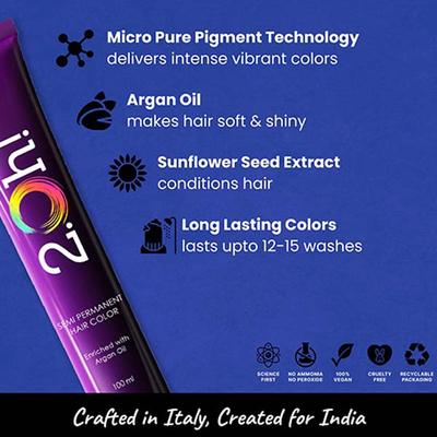 2.Oh! Semi Permanent Hair Color - Blue 100 ml - Crème