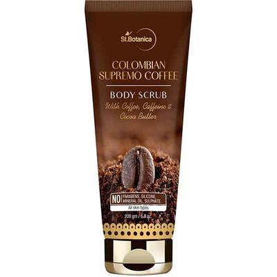 St.Botanica Colombian Supremo Coffee Body Scrub 200 gm - Scrubs & Exfoliants