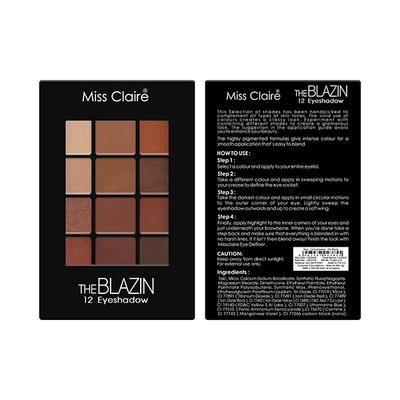 Miss Claire 12 Eyeshadow Kit - The Blazin 6 Gm - Eyeshadow, Bases & Primers