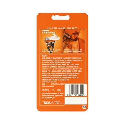 Gillette Fusion Manual Razor For Men For Perfect Shave And Perfect Beard Shape 1's - Razors & Cartridges