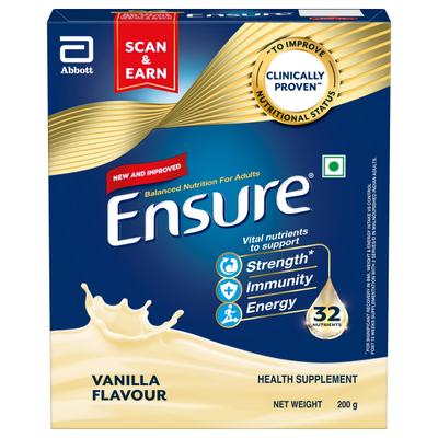 Ensure Powder - Vanilla Flavour 200 gm (Refill Pack) - Daily Health Drinks