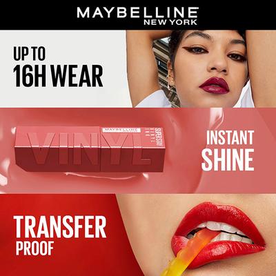 Maybelline New York Super Stay Vinyl Ink Liquid Lipstick, 20 Coy 4.2ml - Lipsticks