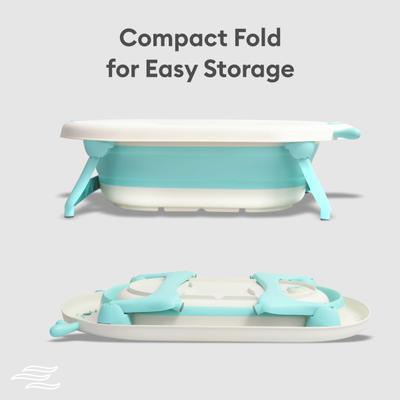 R for Rabbit Bubble Double Aqua Baby Bath Tub - Blue 1's - Bathing Essentials