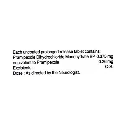 Pramirol SR 0.26mg Tablet 10'S - Parkinsonism-Apd