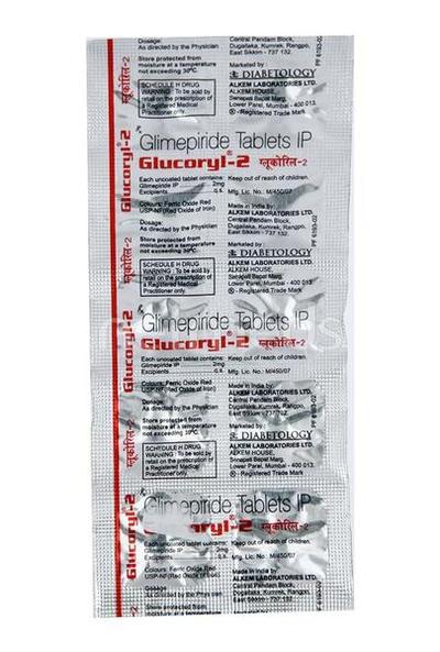 Glucoryl 2mg Tablet 10'S - Diabetes-Ant