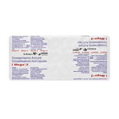 Mega 3 Capsule 30'S - Supplements-Ent