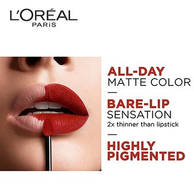 L'Oreal Paris Rouge Signature Matte Liquid Lipstick,134 Empowered 7 Gm - Lipsticks
