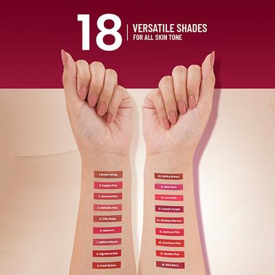Swiss Beauty Stay On Matte Liquid Lipstick-Smokey Maroon 2 gm - Liquid Lipsticks