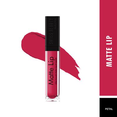 Swiss Beauty Ultra Smooth Matte Liquid Lipstick - (Petal) 6 ml - Liquid Lipsticks