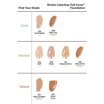 Revlon Colorstay Full Cover Foundation - Warm Golden 30 ml - Foundation