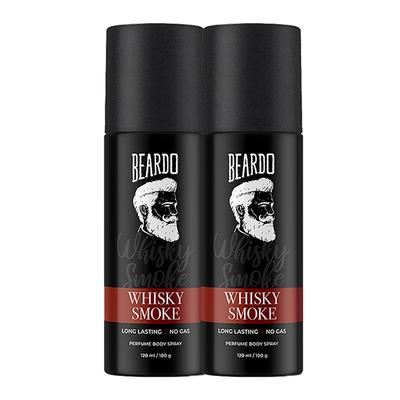 Beardo Perfume Body Spray - Whisky Smoke (Pack of 2 x 120 ml) - Men Perfumes (Edt/Edp)